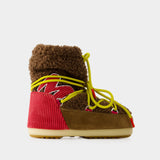 Bottes Light M Patch - Moon Boot - Shearling - Marron
