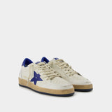 Sneakers Ball Star - Golden Goose - Cuir - Blanc/Bluette