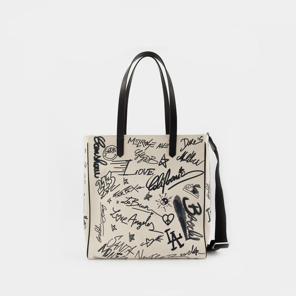 Tote Bag California - Golden Goose - Cuir - Blanc/Noir