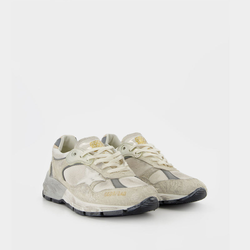 Sneakers Running - Golden Goose - Cuir - Blanc/Silver