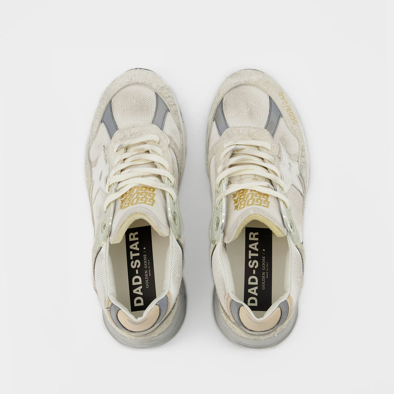 Sneakers Running - Golden Goose - Cuir - Blanc/Silver