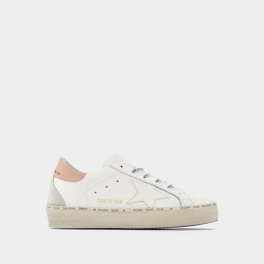 Baskets Hi Star en Cuir Blanc