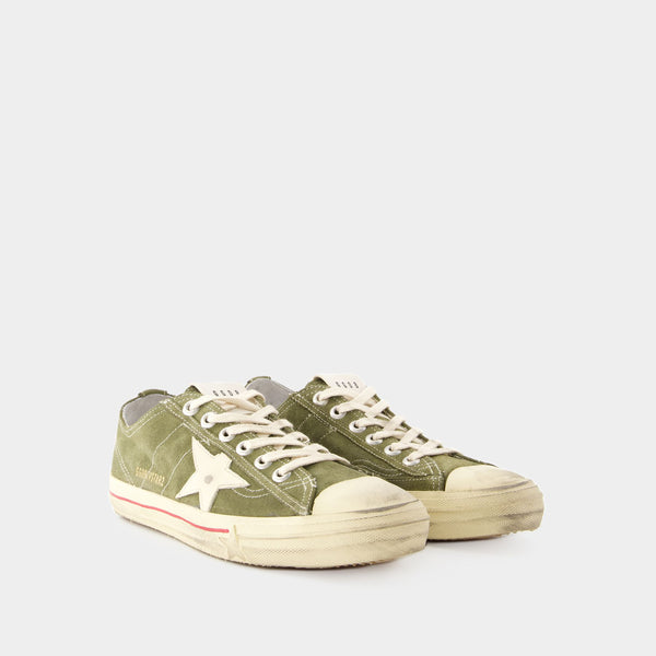 Sneakers V-Star 2 - Golden Goose - Cuir - Vert Foncé
