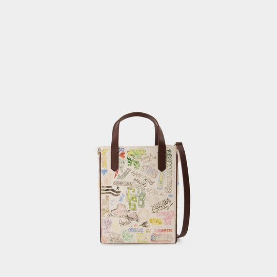 Tote Bag California - Golden Goose - Cuir - Blanc/Multi