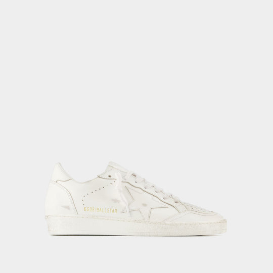 Sneakers Ball Star - Golden Goose - Cuir - Blanc Optique