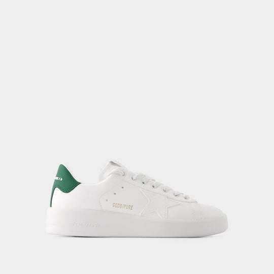 Sneakers Pure Star - Golden Goose - Cuir - Blanc/Vert