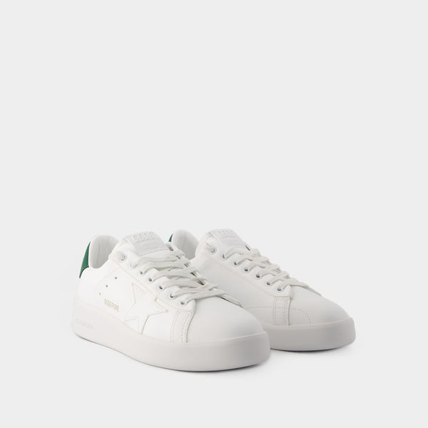 Sneakers Pure Star - Golden Goose - Cuir - Blanc/Vert