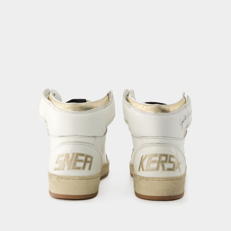 Sneakers Sky Star - Golden Goose Deluxe Brand - Cuir - Blanc/Doré
