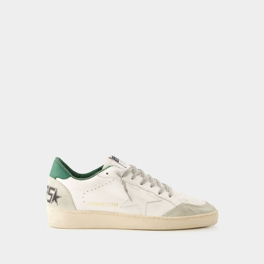 Sneakers Ball Star - Golden Goose Deluxe Brand - Cuir - Blanc/Vert