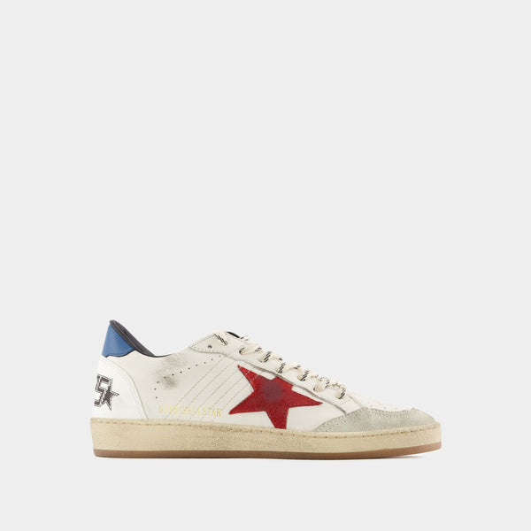 Sneakers Ball Star - Golden Goose Deluxe Brand - Cuir - Blanc