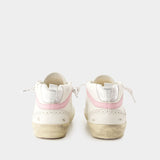 Sneakers Mid Star - Golden Goose Deluxe Brand - Cuir - Blanc