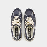 Sneakers Running - Golden Goose Deluxe Brand - Cuir - Bleu Foncé