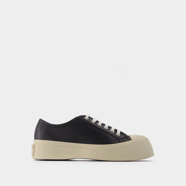 Baskets Pablo en Cuir Noir