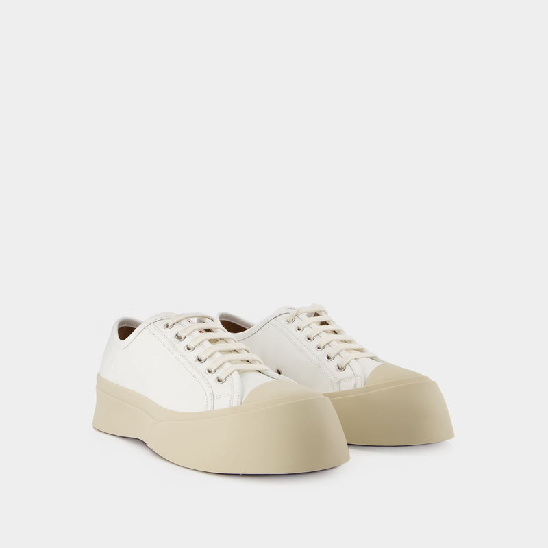 Sneakers Pablo Lace-Up - Marni - Cuir - Blanc