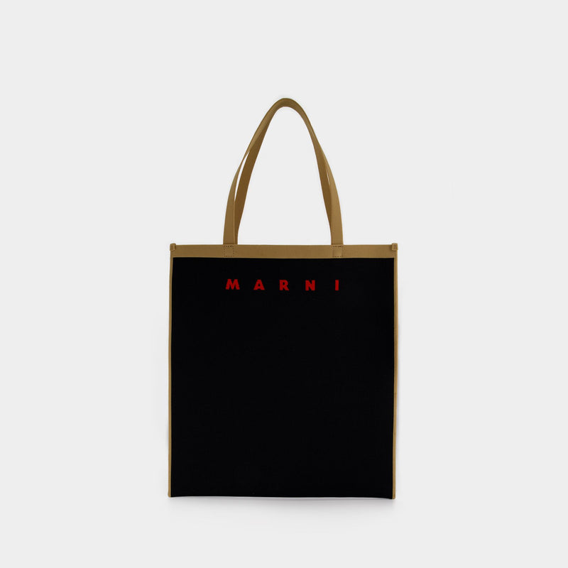 Tote bag Flat Shopping - Marni - Noir