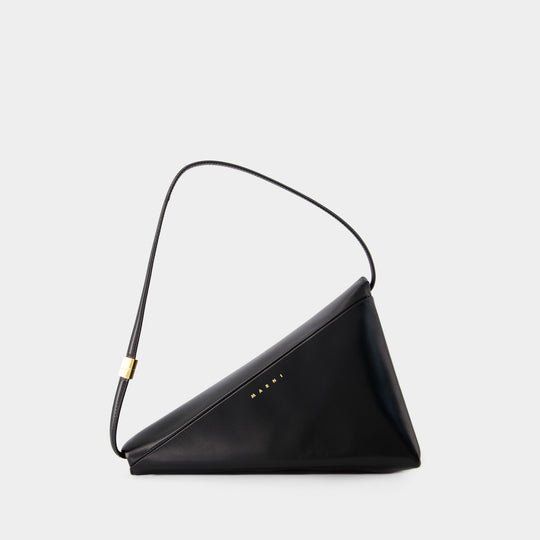 Sac Prisma Triangle - Marni - Cuir - Noir