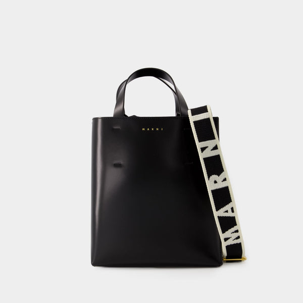 Sac À Bandoulière Museo Small - Marni - Cuir - Noir