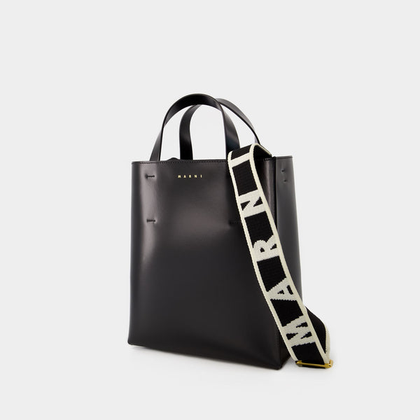 Sac À Bandoulière Museo Small - Marni - Cuir - Noir