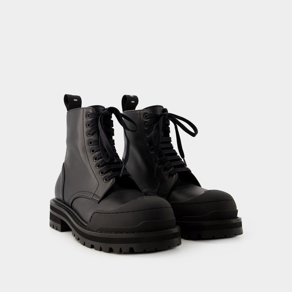 Bottines Dada Combat - Marni - Cuir - Noir