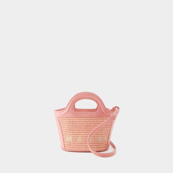 Cabas Tropicalia Micro - Marni - Coton - Rose Clair