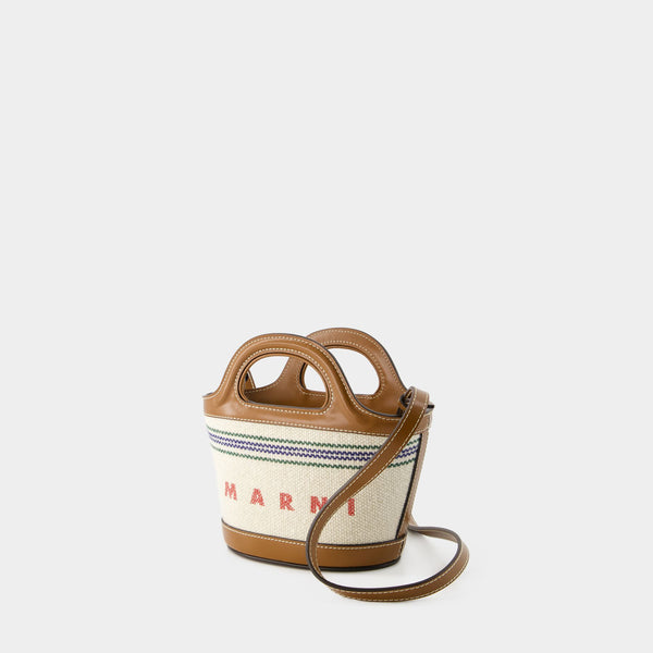 Cabas Tropicalia Micro - Marni - Coton - Beige