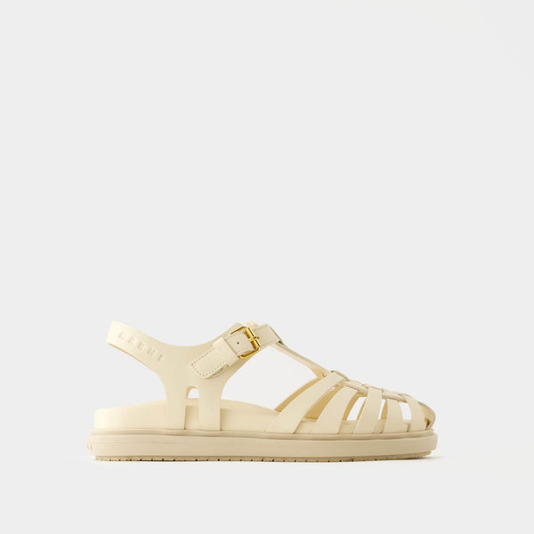 Sandales Calzature - Marni - Cuir - Blanc