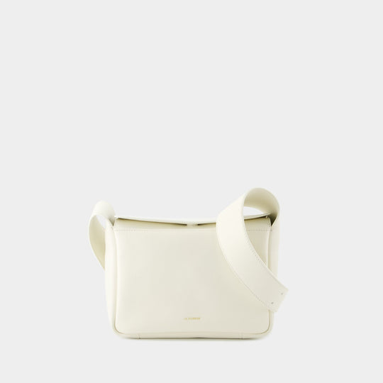Sac À Bandoulière Flap Messenger Xs - Jil Sander - Cuir - Beige