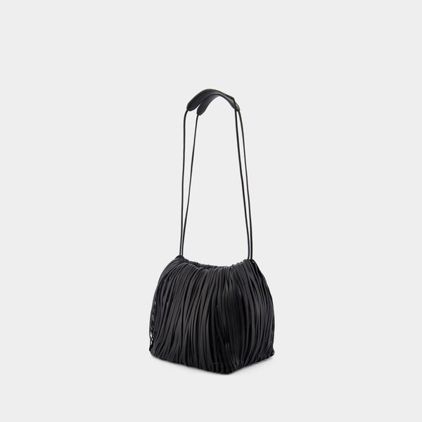 Sac À Bandoulière Dumpling Fringe - Jil Sander - Cuir - Noir