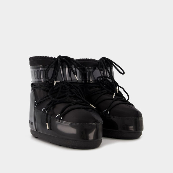 Moon Boot Icon Low Glance en Noir