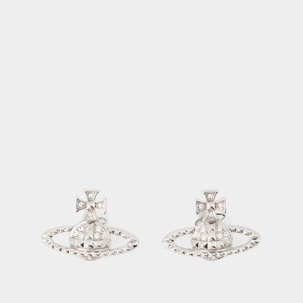 Boucles D'Oreilles Mayfair Bas Relief - Vivienne Westwood - Laiton - Argenté