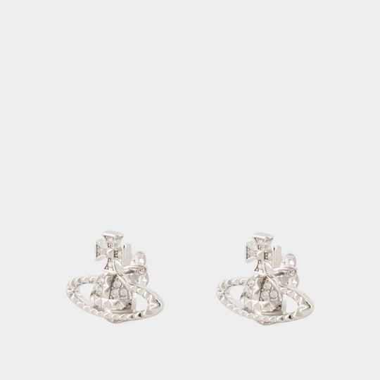 Boucles D'Oreilles Mayfair Bas Relief - Vivienne Westwood - Laiton - Argenté