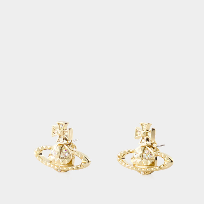 Boucles D'oreilles Mayfair Bas Relief - Vivienne Westwood - Laiton - Doré