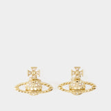 Boucles D'oreilles Mayfair Bas Relief - Vivienne Westwood - Laiton - Doré