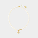 Collier Lucrece Pearl - Vivienne Westwood - Laiton - Doré