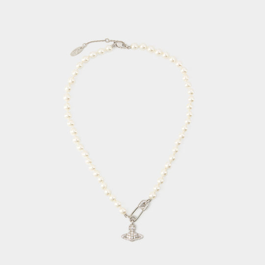 Collier Lucrece Pearl - Vivienne Westwood - Laiton - Argenté