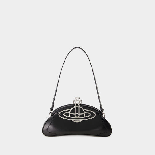 Pochette Amber - Vivienne Westwood - Cuir - Noir