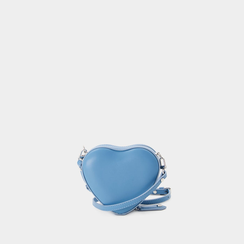 Sac À Bandoulière Mini Heart - Vivienne Westwood - Cuir - Bleu