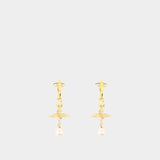 Boucles D'oreilles Aleksa - Vivienne Westwood - Laiton - Doré