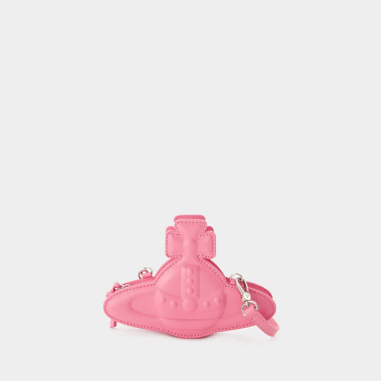 Sac À Bandoulière Nano Orb - Vivienne Westwood - Cuir - Rose
