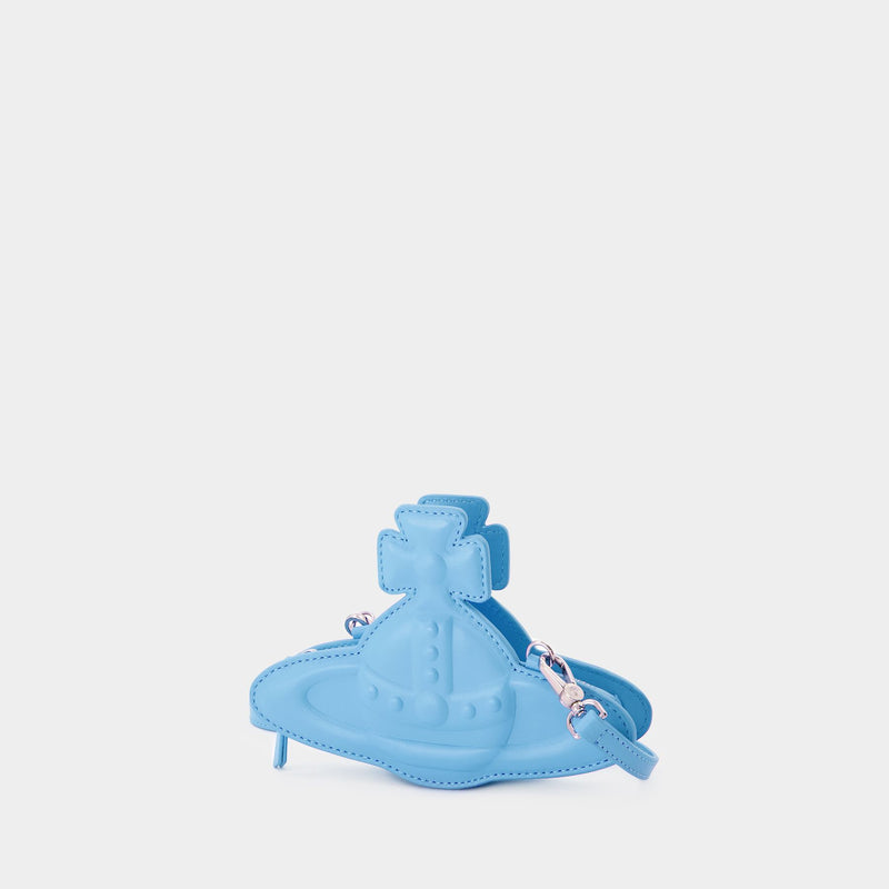 Sac À Bandoulière Nano Orb - Vivienne Westwood - Cuir - Bleu