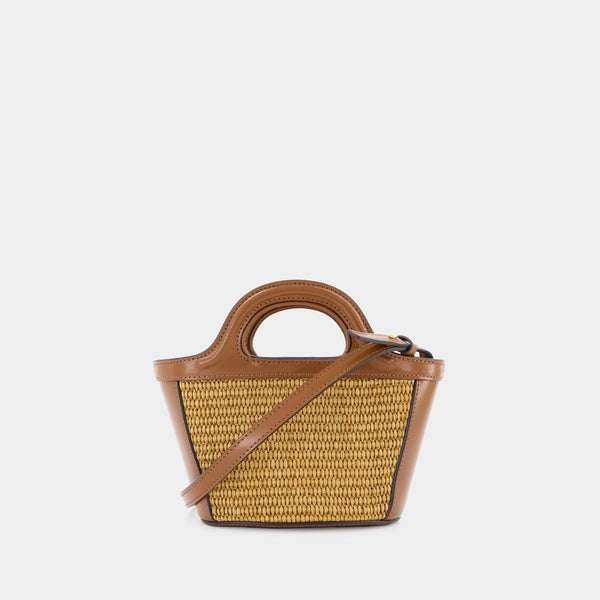 Cabas Tropicalia Micro - Marni - Cuir - Raw Sienna