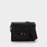 Sac Trunk Soft Mini en Cuir Noir