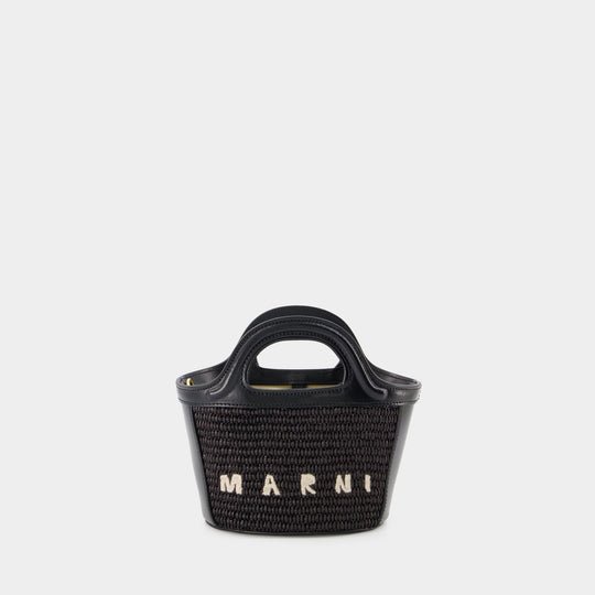 Cabas Tropicalia Micro - Marni - Cuir - Noir