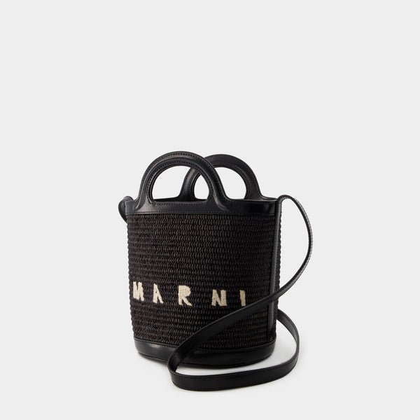Sac À Main Tropicalia Mini Bucket - Marni - Cuir - Noir