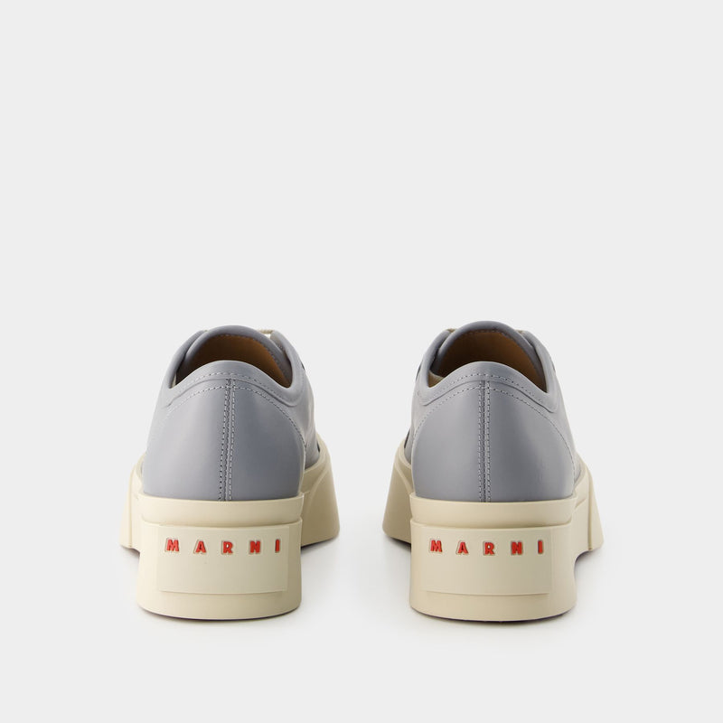 Sneakers Laced Up - Marni - Cuir - Gris