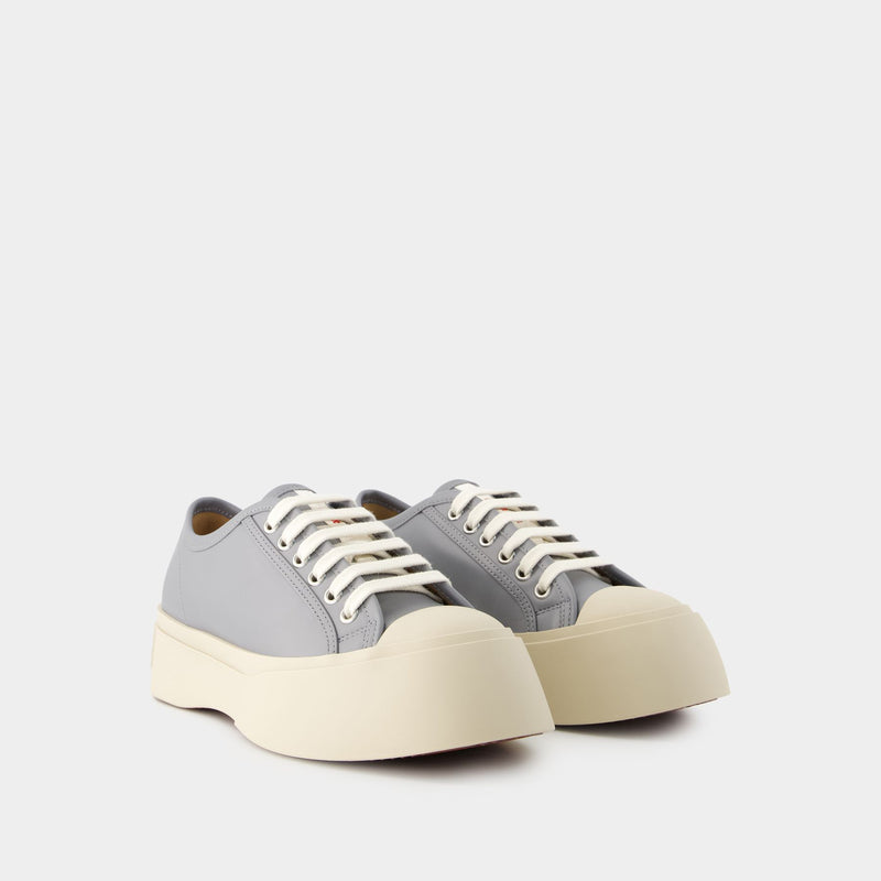Sneakers Laced Up - Marni - Cuir - Gris