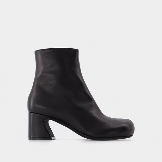 Bottines en Cuir Noir