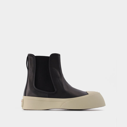 Bottines Chelsea Pablo en Cuir Noir