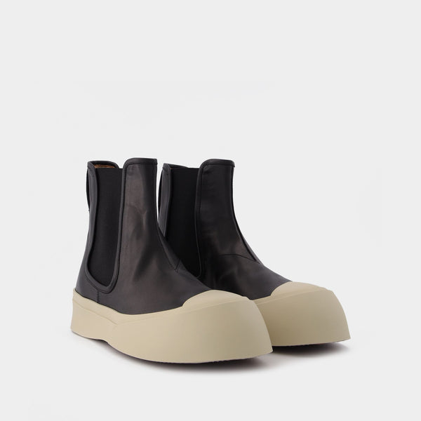 Bottines Chelsea Pablo en Cuir Noir