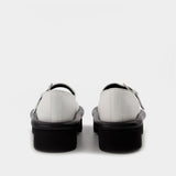 Chaussures Bumper Chunky en Cuir Blanc